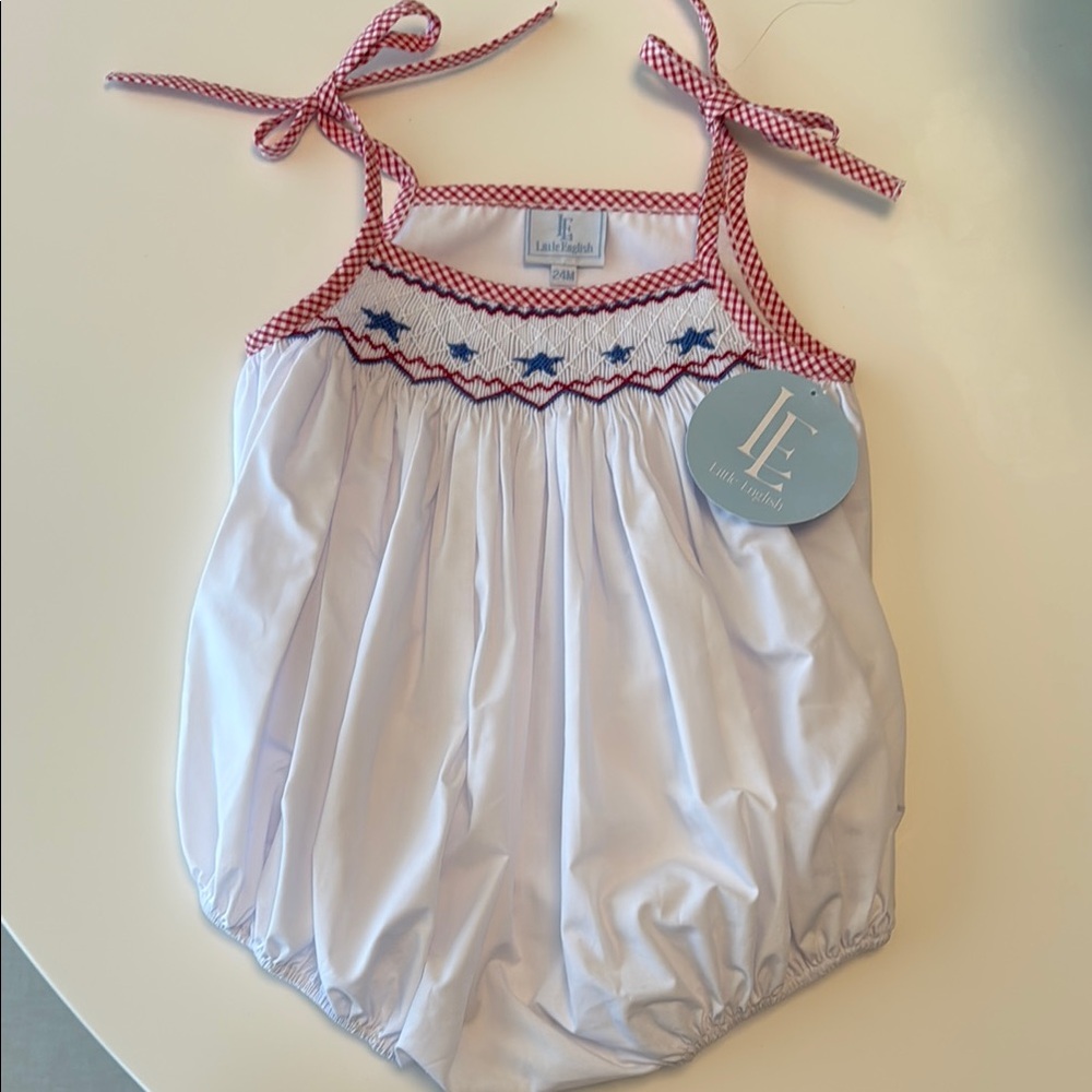 Stars & Stripes 4th of July Bubble romper